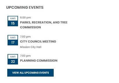 Mission City Hall Sign